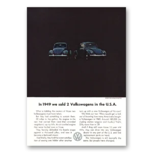 1961 Volkswagen Beetle Print Ad | We Sold 2