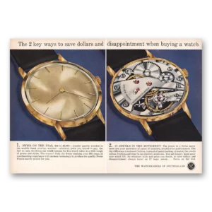 1961 Watchmakers of Switzerland Print Ad | Dollars
