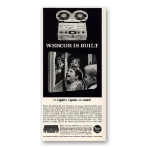 1961 Webcor Stereo Print Ad | Capture Rapture