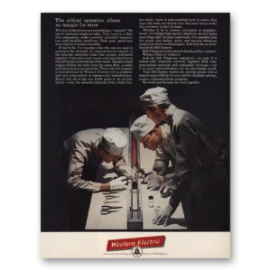 1961 Western Electric Print Ad | Critical Operation