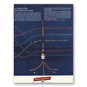 1961 Western Electric Print Ad | Electron Tube