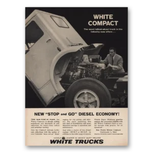 1961 White Trucks Print Ad | Diesel Economy