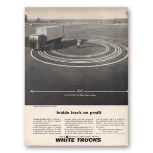 1961 White Trucks Print Ad | Inside Track
