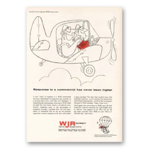 1961 WJR Detroit Print Ad | Response To Commercial