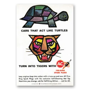 1962 AC Spark Plugs Print Ad | Act Like Turtles