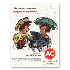 1962 AC Spark Plugs Print Ad | My Pop Says