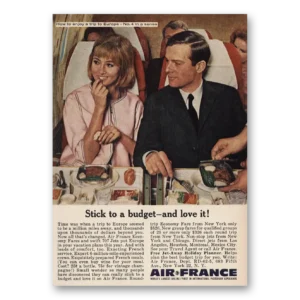 1962 Air France Print Ad | Stick To Budget
