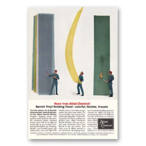 1962 Allied Chemical Print Ad | Barrett Vinyl