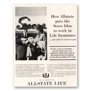 1962 Allstate Insurance Print Ad | Sears Idea