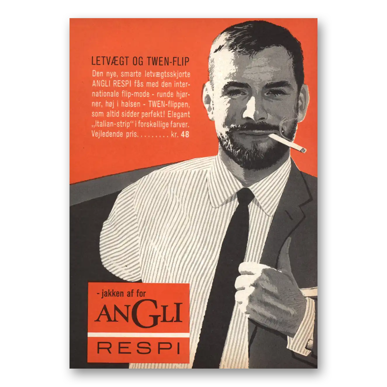 1962 Angli Respi Print Ad | Twen Flip