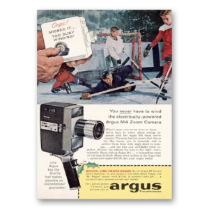 1962 Argus Camera Print Ad | Wind