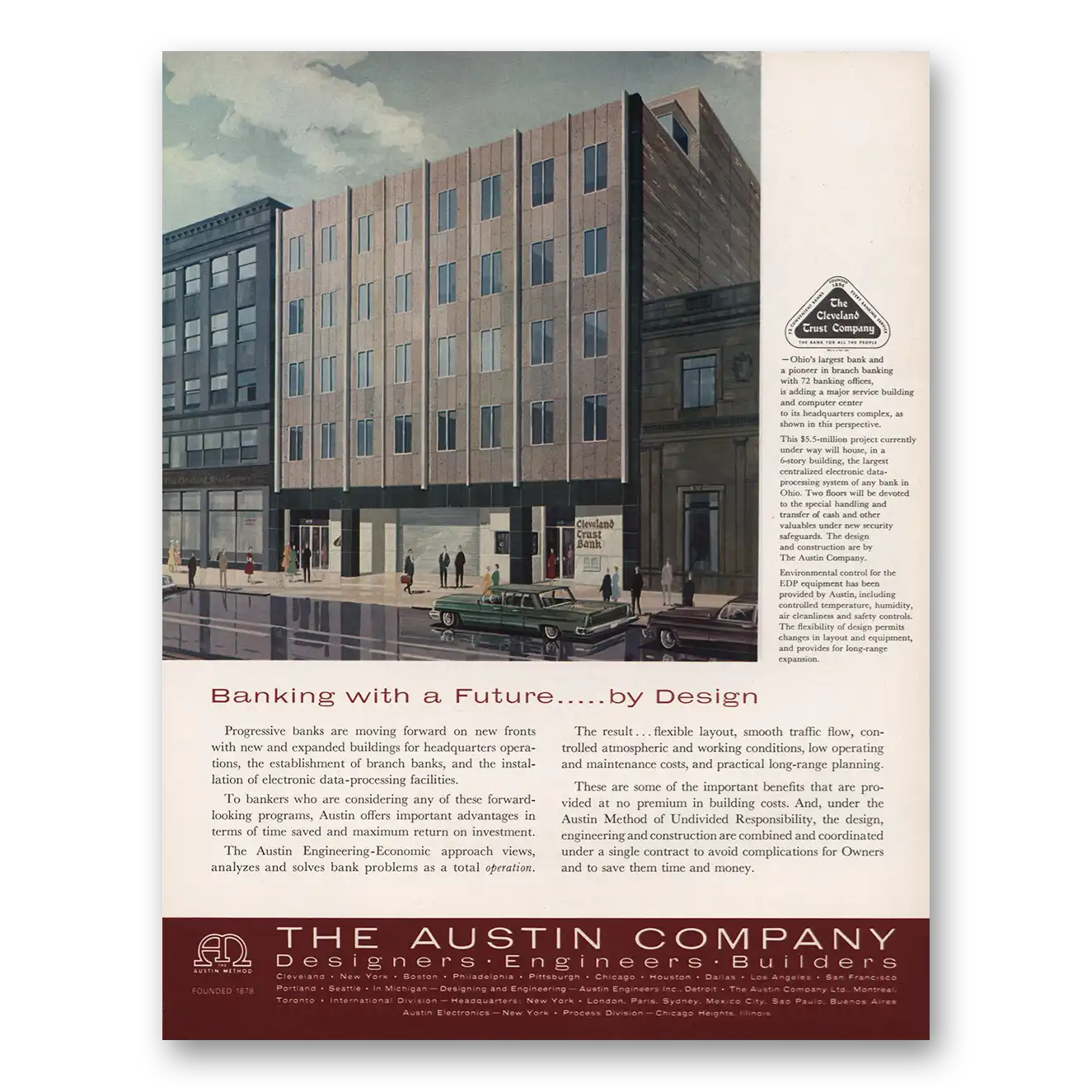 1962 Austin Company Print Ad | Cleveland Trust
