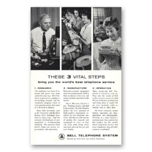 1962 Bell Telephone Print Ad | Vital Steps