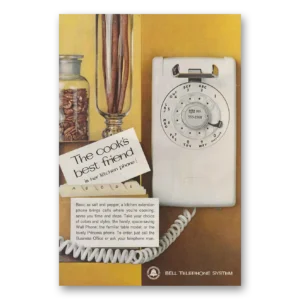 1962 Bell Telephone Print Ad | Kitchen Phone
