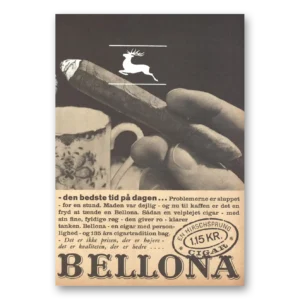 1962 Bellona Cigars Print Ad | Den Bedste