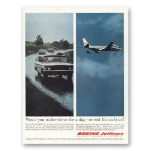 1962 Boeing Print Ad | Would You Rather Drive Day