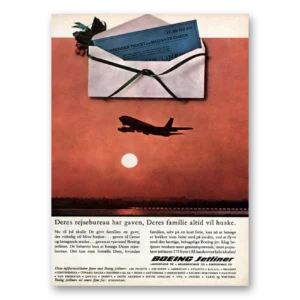 1962 Boeing Jetliners Print Ad | Deres Rejsebureau