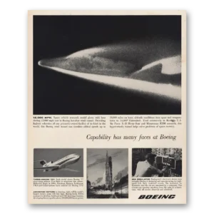 1962 Boeing Print Ad | Space Vehicle