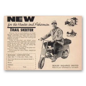 1962 Trail Skeeter Print Ad | Hunter Fisherman