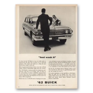 1961 Buick Print Ad | Just Wash It