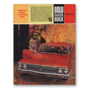 1963 Buick LeSabre Print Ad | Comfort Large Economy Size