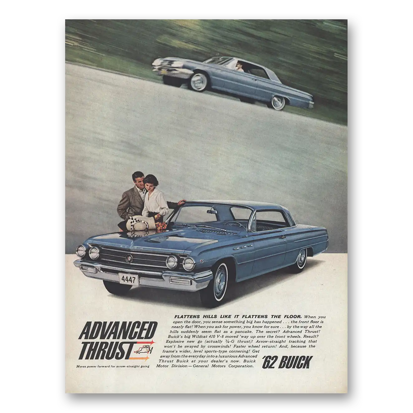 1962 Buick Print Ad | Flattens Hills