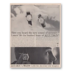 1962 Accutron Watch Print Ad | New Sound