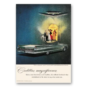 1962 Cadillac Print Ad | Man Has Driven