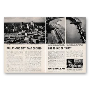 1962 Caterpillar Print Ad | Dallas City