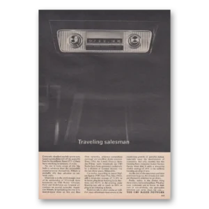 1962 CBS Radio Print Ad | Traveling Salesman