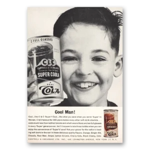 1962 Cantrell & Cochrane Print Ad | Coola Cool Man