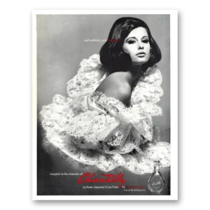 1962 Chantilly Perfume Print Ad | Wrapped Romance