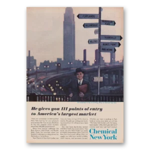 1962 Chemical New York Print Ad | 111 Points