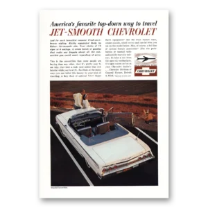 1962 Chevrolet Impala Print Ad | Convertible Jet Smooth Chevrolet