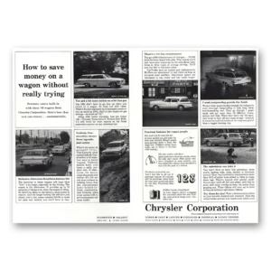 1962 Chrysler Corporation Print Ad | Fury Lancer