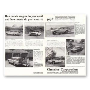 1962 Chrysler Corporation Print Ad | How Much Wagon
