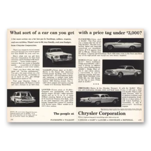 1962 Chrysler Corporation Print Ad | Price Tag