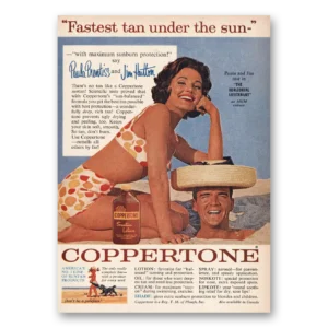 1962 Coppertone Print Ad | Paula Prentiss