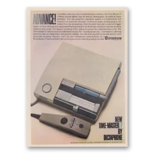 1962 Dictaphone Print Ad | Time Master