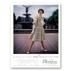 1962 J Weinig Print Ad | Emba Morning