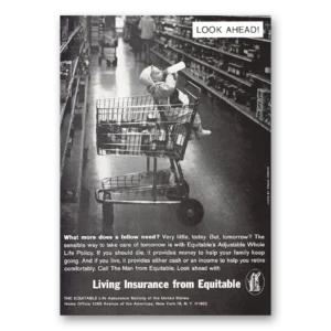 1962 Equitable Life Assurance Print Ad | Look Ahead