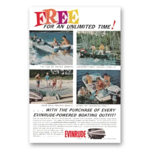 1962 Evinrude Print Ad | Water Sports