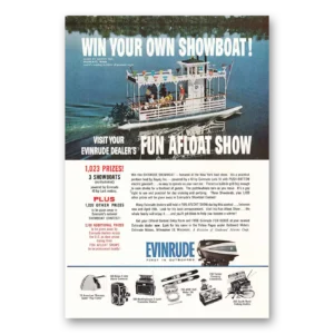 1962 Evinrude Print Ad | Showboat