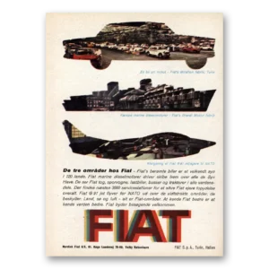 1962 Fiat Print Ad | De Tre Omrader