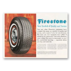 1962 Firestone Tires Print Ad | Deluxe Champion