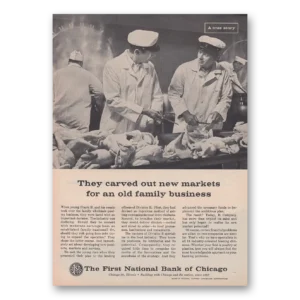 1962 First National Bank of Chicago Print Ad | New Markets