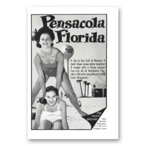 1962 Pensacola Florida Print Ad | Gulf Mexico