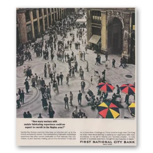 1962 First National City Bank Print Ad | Recruit Naples