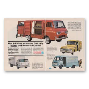 1962 Ford Trucks Print Ad | Music Van