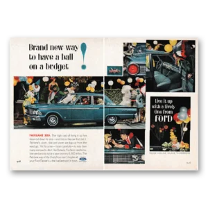 1962 Ford Fairlane Print Ad | Ball Budget